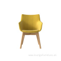 Common Office Lounge Chair Wooden Legs Lounge Chair